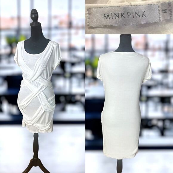 MINKPINK Goddess Draped dress size M - Picture 1 of 12